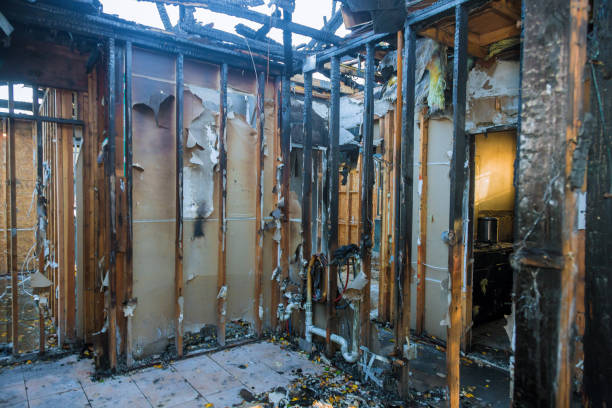 Professional Fire Damage Cleanup technician working in Rosedale, WA
